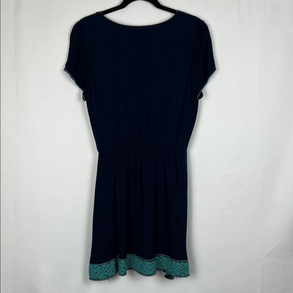 Brixon Ivy Navy Dress with Aqua Accents - Picture 8 of 13